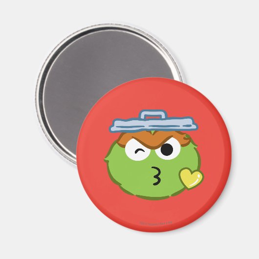 Aimant Oscar Face Jeter un baiser (Recto/Verso)