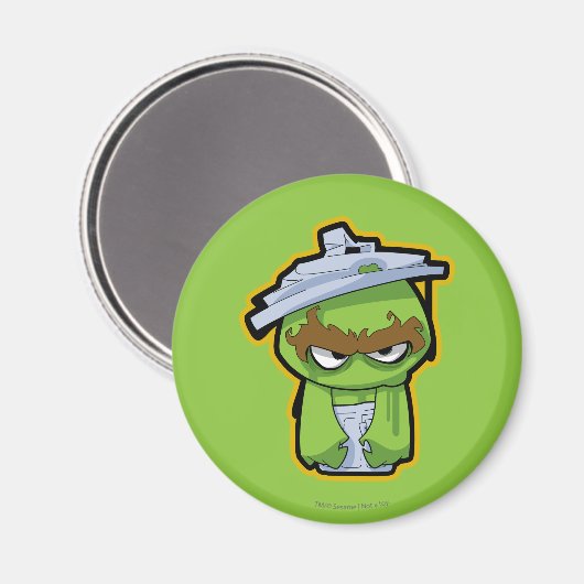 Aimant Oscar le Grouch Zombie (Recto/Verso)