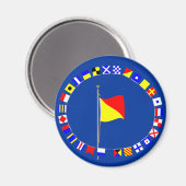 Aimant Oscar Man Overboard Signal Nautique (Recto/Verso)