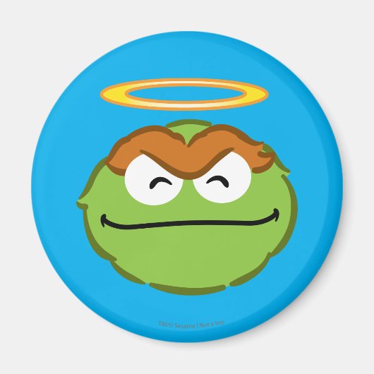 Aimant Oscar Souriant visage avec halo (Devant)