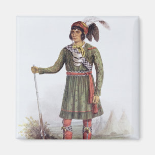Aimant Osceola ou "Soleil Levant", un chef de Seminole