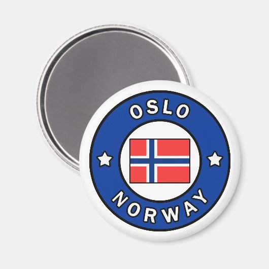 Aimant Oslo Norvège (Recto/Verso)