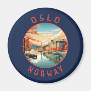 Aimant Oslo Norvège Cercle en détresse rétrograde