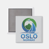 Aimant Oslo Norvège Europe (Recto/Verso)