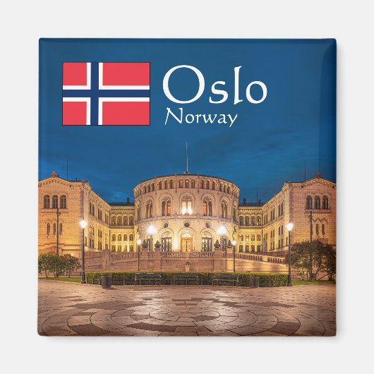Aimant Oslo Norvège Souvenir (Devant)