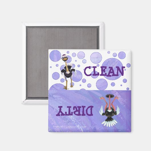 Aimant Ostrich de montagne (Recto/Verso)