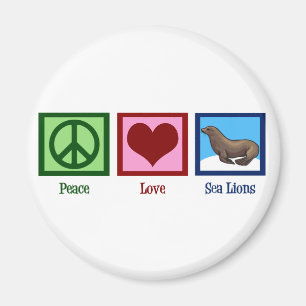 Aimant Otaries d'amour de paix