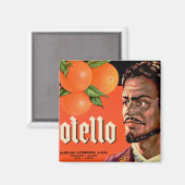 Aimant Otello Orange Étiquette (Recto/Verso)