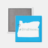 Aimant Otis Strong Rope Coeur Blanc (Recto/Verso)