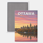 Aimant Ottawa Canada Voyages (Recto/Verso)
