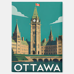 Aimant 🍁 OTTAWA — Colline du Parlement & Patrimoine cana