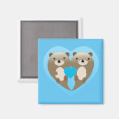 Aimant Otter Love (Recto/Verso)