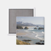 Aimant OU, Côte de l'Oregon, Parc d'état Ecola, Croissant (Recto/Verso)