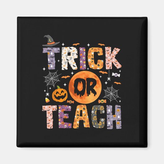 Aimant Ou Enseigner Funny Enseignants Halloween Ghost (Devant)
