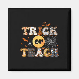 Aimant Ou Enseigner Super Halloween Retro Floral Gho
