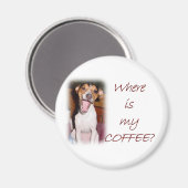 Aimant Où est mon café ? (Recto/Verso)