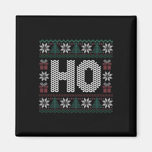 Aimant Où est mon cheval à Noël Les couples de Noël (Devant)