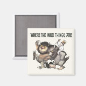 Aimant Où les choses sauvages sont des caractères (Recto/Verso)