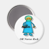 Aimant OU Nurses Rock (Recto/Verso)
