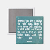 Aimant Où que vous soyez est toujours le bon endroit (Recto/Verso)