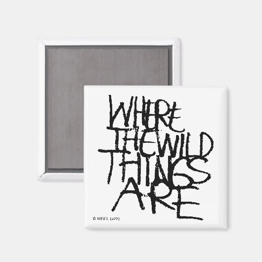 Aimant Où sont les choses sauvages | manuscrit (Recto/Verso)