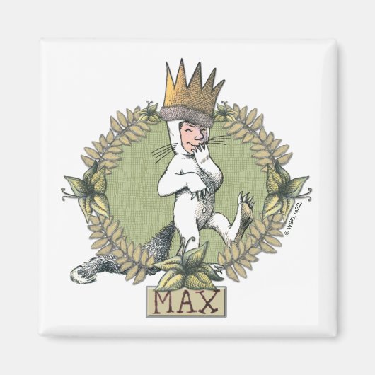 Aimant Où sont les monstres ? | Badge de Max (Devant)