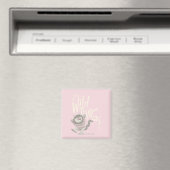 Aimant Où sont les monstres Citation - Rose (In Situ (Lave-vaisselle))