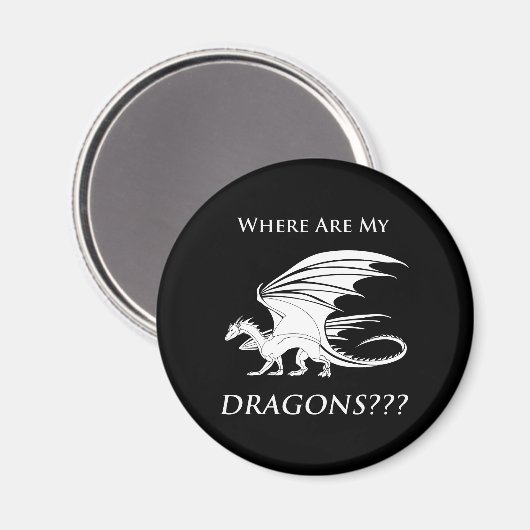 Aimant Où Sont Mes Dragons ? ? (Recto/Verso)