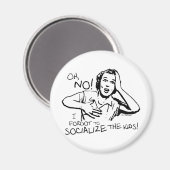 Aimant Oublié la socialisation (Recto/Verso)