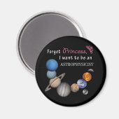 Aimant Oublie Princesse - Astrophysicienne (Recto/Verso)