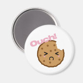 Aimant "Ouch !" dit le biscuit Kawaii (Recto/Verso)