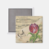 Aimant Oud Elegant Tulip Partition Vintage (Recto/Verso)