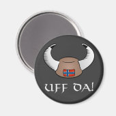 Aimant Ouf Da ! Casquette viking (Recto/Verso)