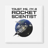 Aimant Oui C'est Rocket Science Drôle Aérospatiale (Devant)