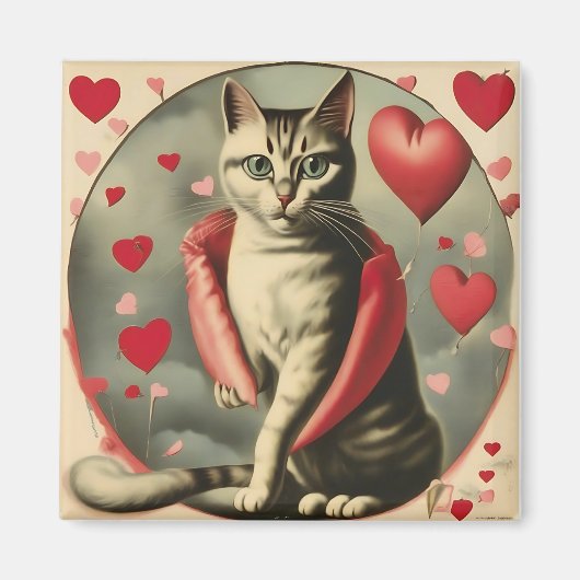 Aimant oui chatte chérie (Devant)