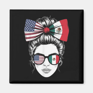 Aimant Oui I' ; m Tous Les Deux Fier Américain Mexicai