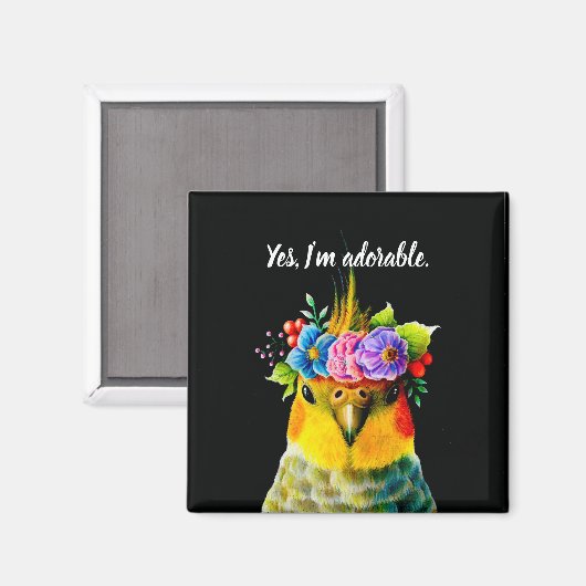 Aimant Oui, je suis adorable. (Recto/Verso)