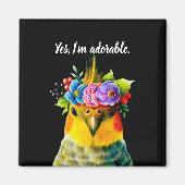 Aimant Oui, je suis adorable. (Devant)