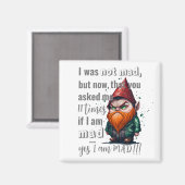 Aimant Oui, je suis fou ! (Recto/Verso)