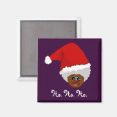 Aimant Oui, Virginia, Il y a un Père Noël Noir (Recto/Verso)