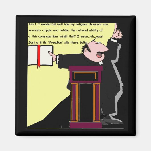 Aimant Oups ! Slip freudien par le prêtre-drôle (Devant)