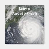 Aimant Ouragan Katrina, image satellite (Devant)