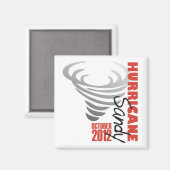 Aimant Ouragan Sandy 2012 (Recto/Verso)