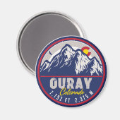 Aimant Ouray Colorado Drapeau Camping Randonnées Souvenir (Recto/Verso)