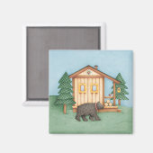 Aimant Ours au Cabine (Recto/Verso)