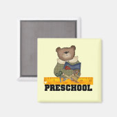 Aimant Ours avec la règle Tshirts et cadeaux préscolaires (Recto/Verso)