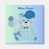 Aimant Ours Bleu (Devant)