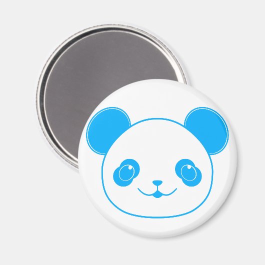 Aimant Ours bleu Kawaii Panda (Recto/Verso)
