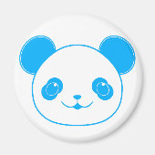 Aimant Ours bleu Kawaii Panda (Devant)