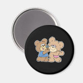 Aimant ours d'anniversaire de mariage (Recto/Verso)